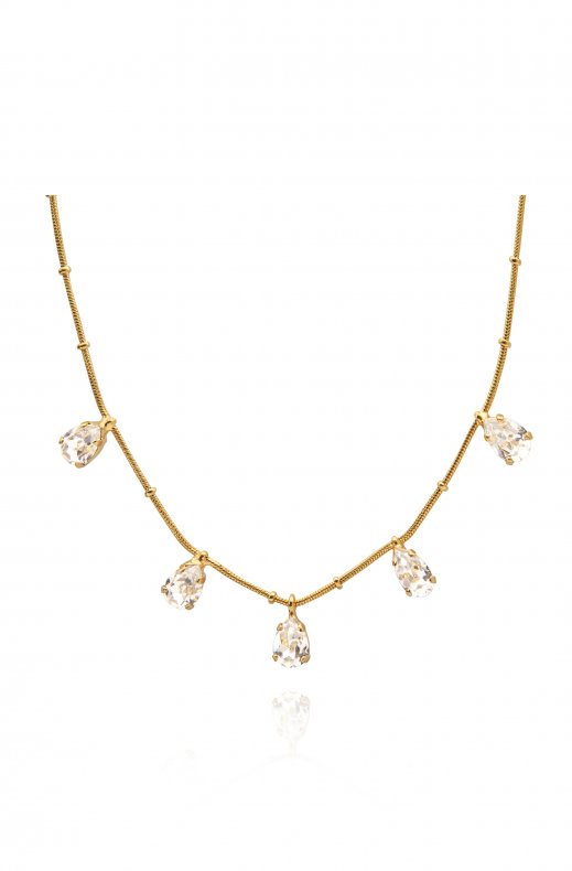 Caroline Svedbom - Estelle Necklace - Gold Crystal