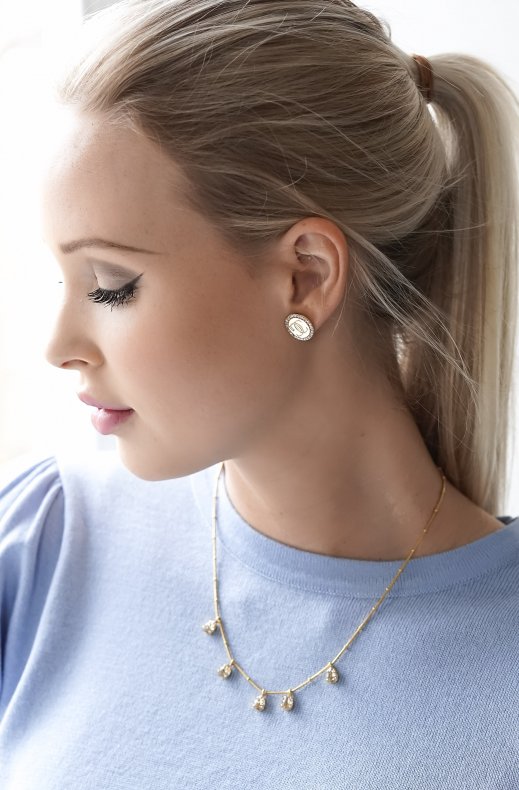 Caroline Svedbom - Estelle Necklace - Gold Crystal