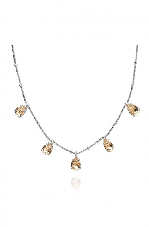 Caroline Svedbom - Estelle Necklace - Rhodium Silk