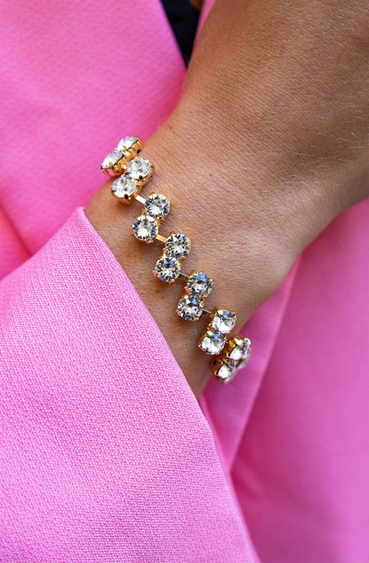 Caroline Svedbom - Fiona Bracelet - Gold Crystal