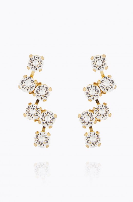 Caroline Svedbom - Fiona Earrings - Gold Crystal