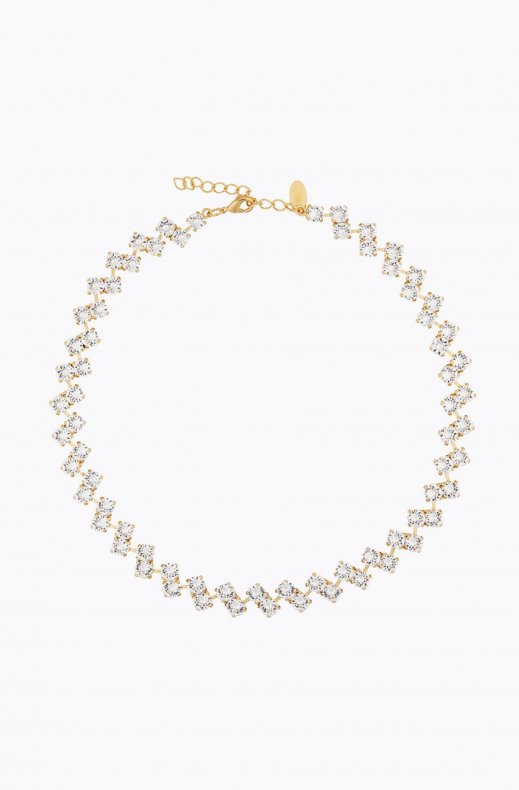 Caroline Svedbom - Fiona Necklace - Gold Crystal