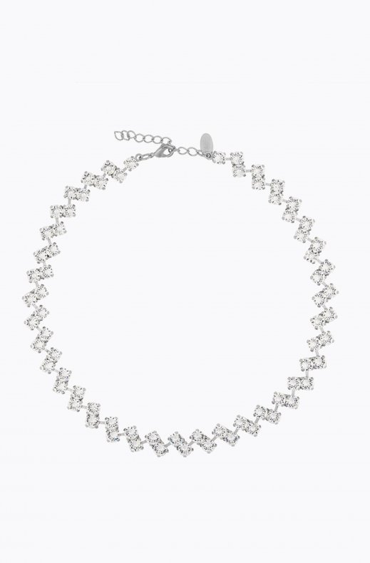 Caroline Svedbom - Fiona Necklace - Rhodium Crystal