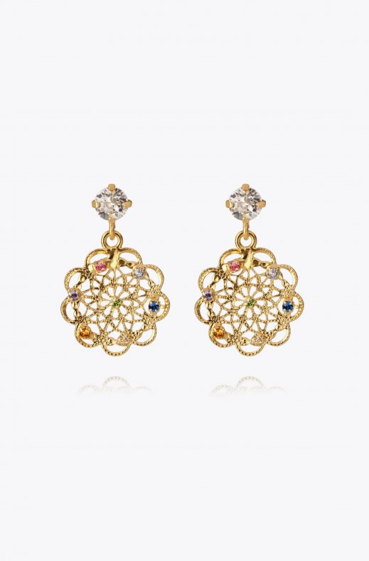Caroline Svedbom - Florence Earring - Gold Rainbow Combo
