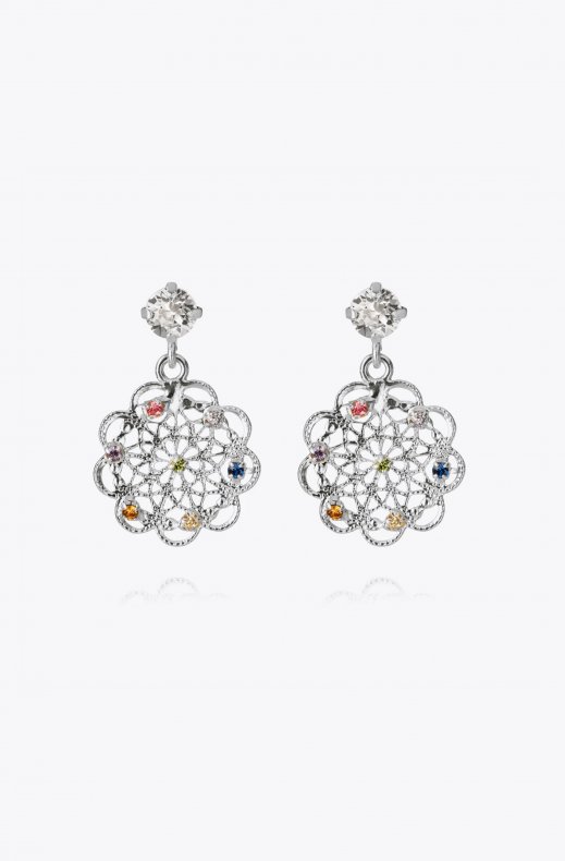 Caroline Svedbom - Florence Earring - Rhodium Rainbow Combo