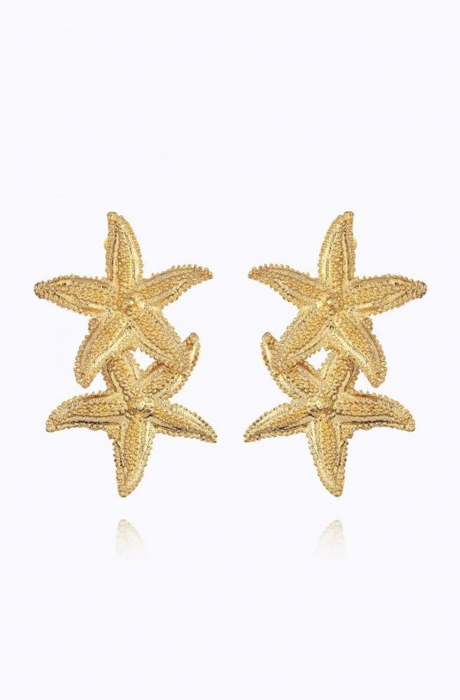Caroline Svedbom - Grande Sea Star Earrings - Gold
