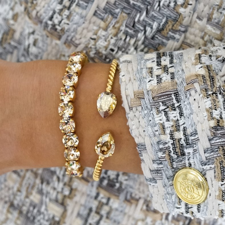 CAROLINE SVEDBOM - Mini Drop Bracelet Gold/silk