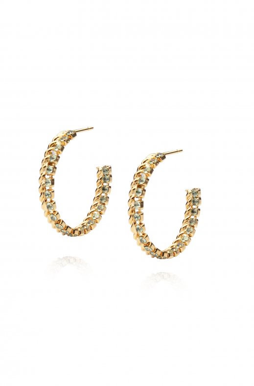 Caroline Svedbom - Kaia Earring - Gold Crysolite