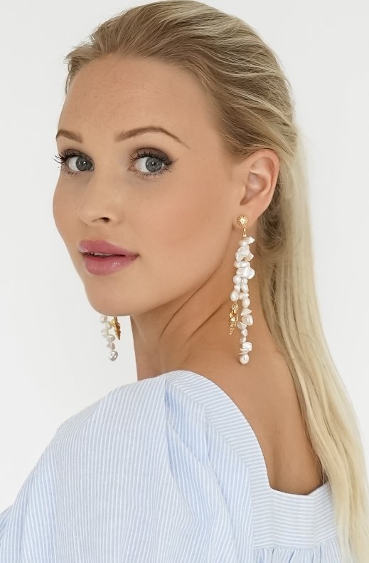 Caroline Svedbom - Luisa Pearl Earrings Gold