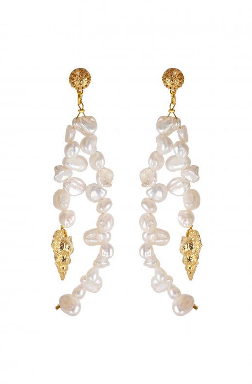 Caroline Svedbom - Luisa Pearl Earrings Gold