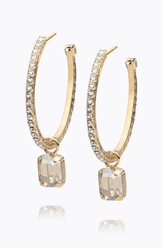 Caroline Svedbom - Lydia Loop Earring - Gold Golden Shadow