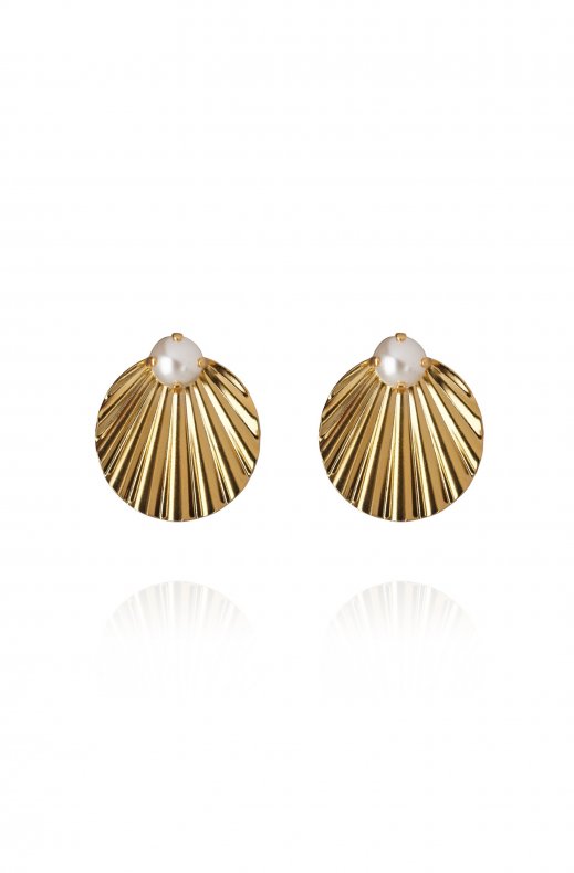 Caroline Svedbom - Milos Earrings Gold