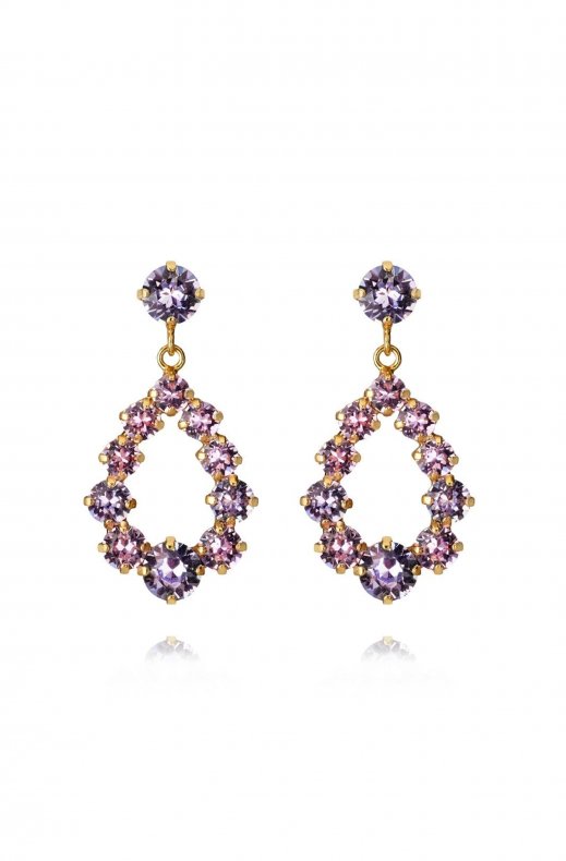 Caroline Svedbom - mini delia earring gold violet