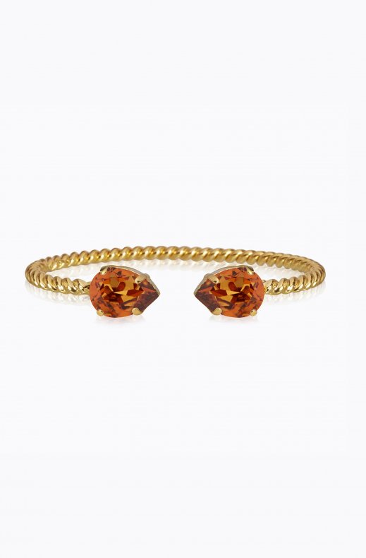 Caroline Svedbom - Mini drop Bracelet - Gold Light Amber