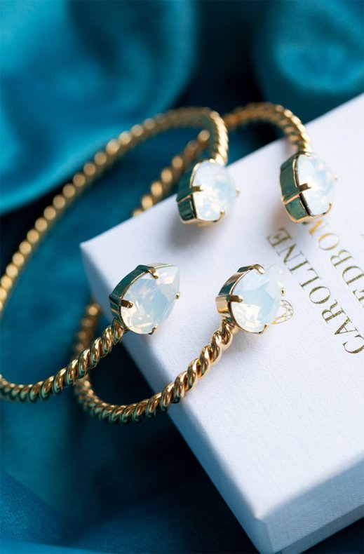 Caroline Svedbom - Mini Drop Bracelet -White Opal Gold