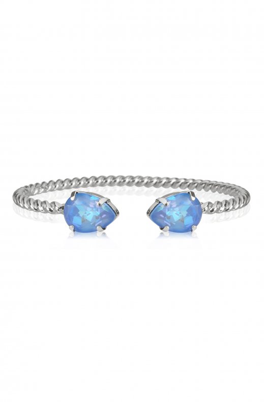 Caroline Svedbom - Mini Drop Bracelet Rhodium Ocean Blue Delite