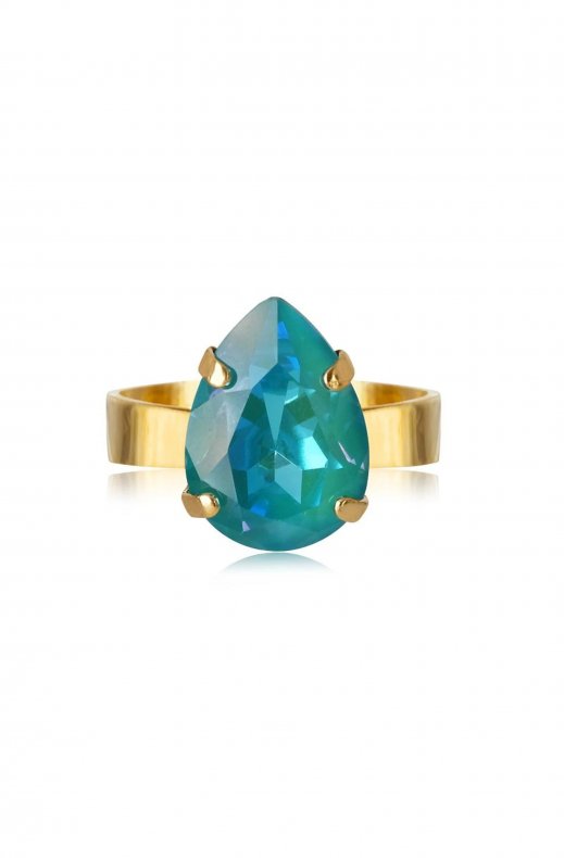 Caroline Svedbom - Mini drop ring gold laguna delite