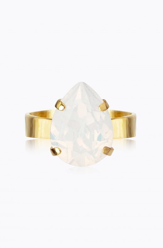 Caroline Svedbom - Mini Drop Ring - White Opal Gold