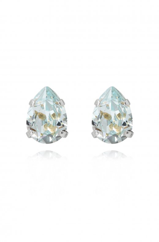 Caroline Svedbom - Mini Drop Studs Rhodium Light Azore