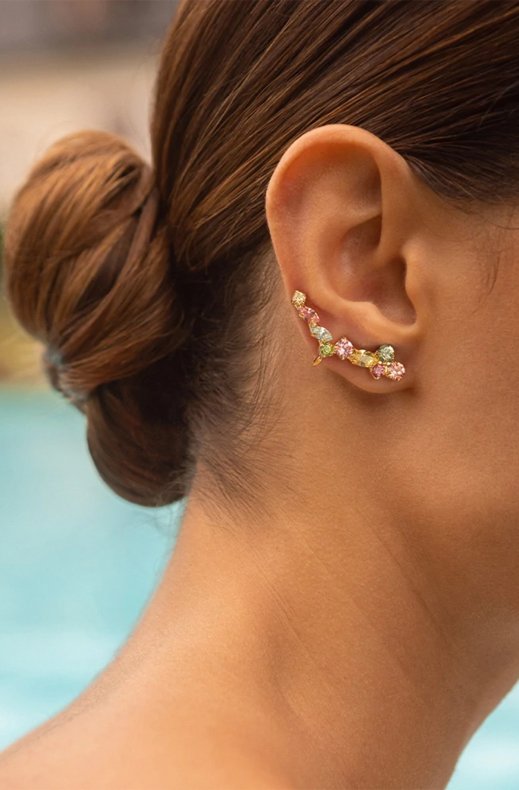 Caroline Svedbom - Mirabel Earring - Gold Rainbow Combo