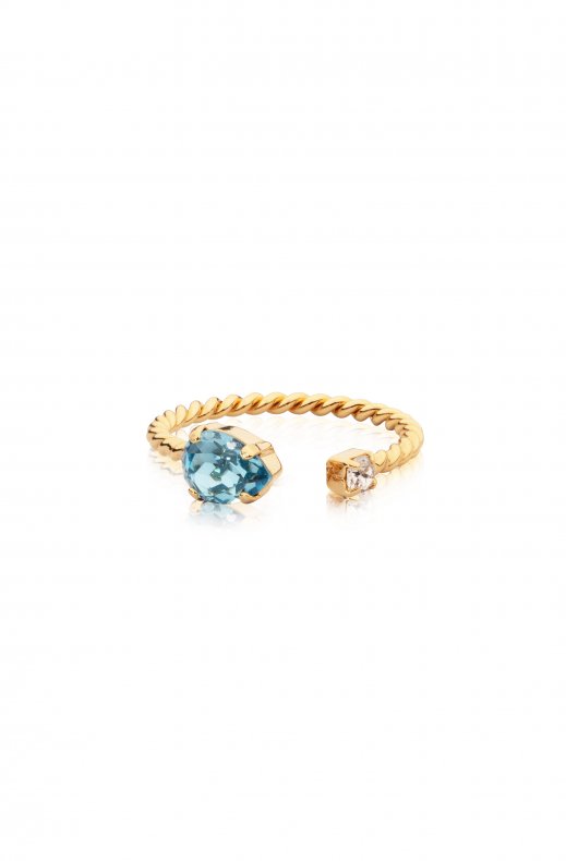 Caroline Svedbom - Nani Ring - Gold Aquamarine