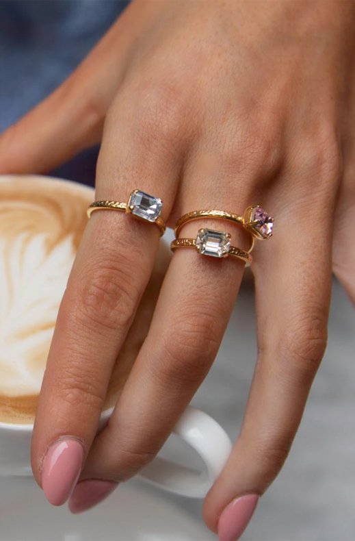 Caroline Svedbom - Naya Ring - Gold Light Rose