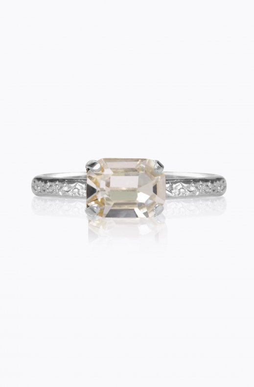 Caroline Svedbom - Naya Ring - Rhodium Crystal