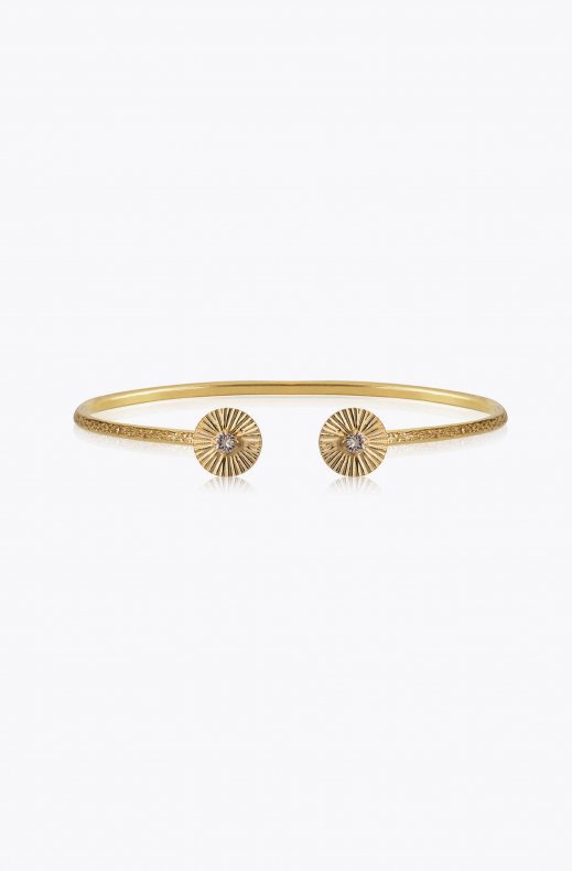 Caroline Svedbom - Odessa Braclet - Gold Crystal