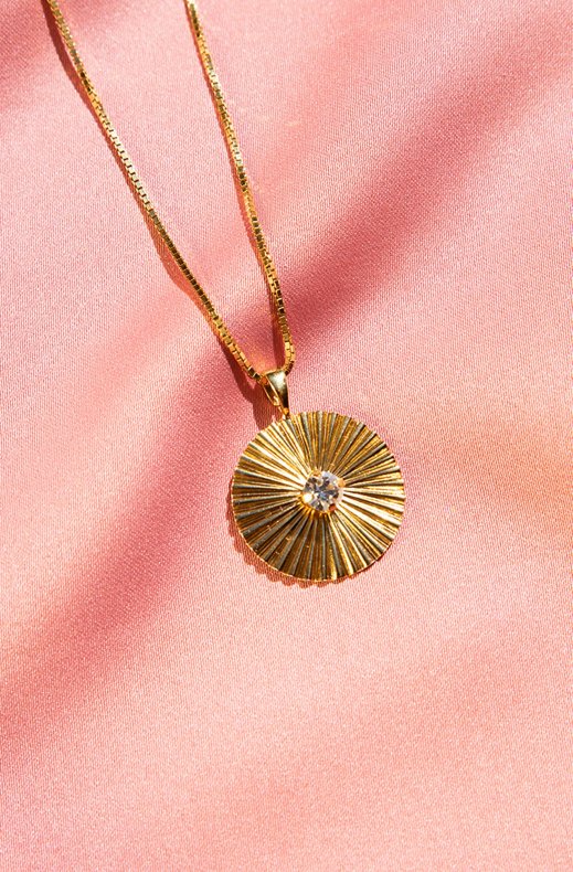 Caroline Svedbom - Odessa Necklace Gold Crystal