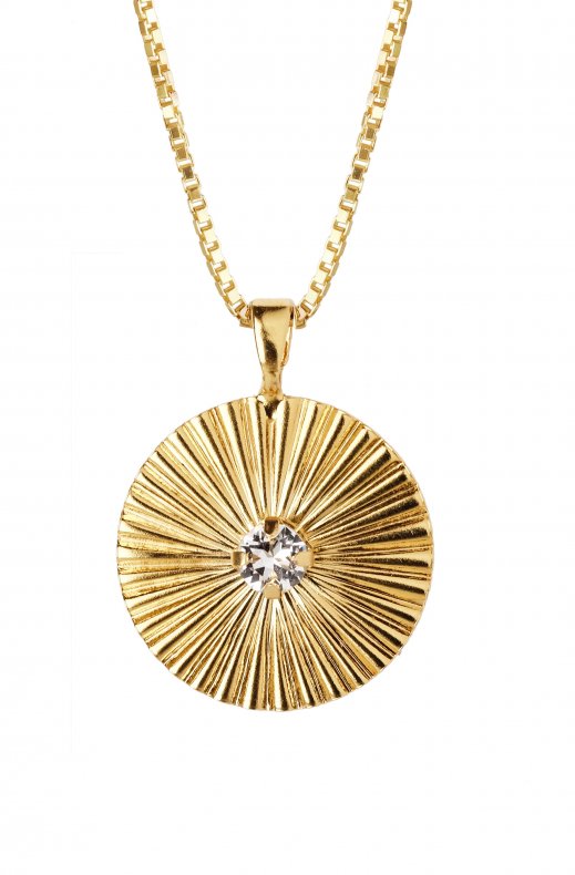 Caroline Svedbom - Odessa Necklace Gold Crystal