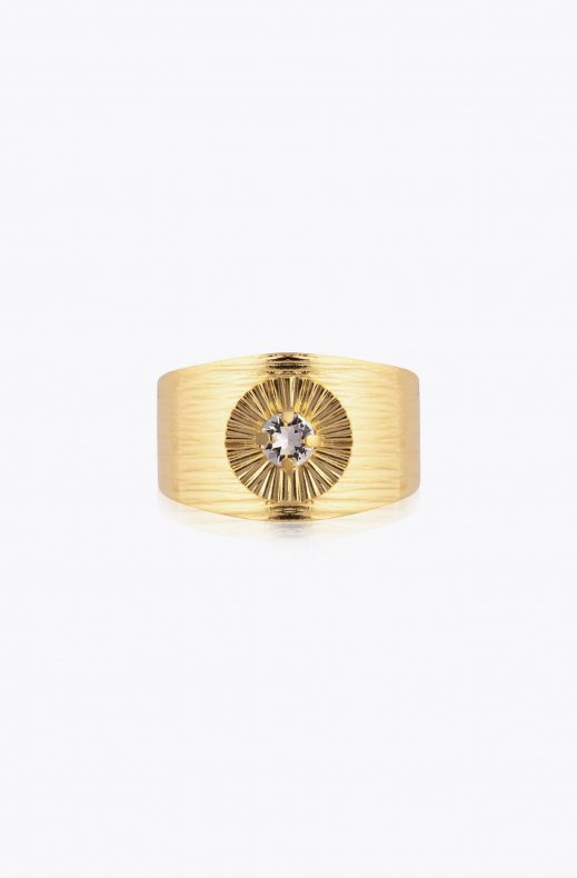 Caroline Svedbom - Odessa Ring - Gold Crystal