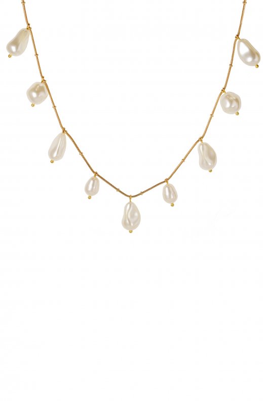 Caroline Svedbom - Olympia Necklace Gold Pearl