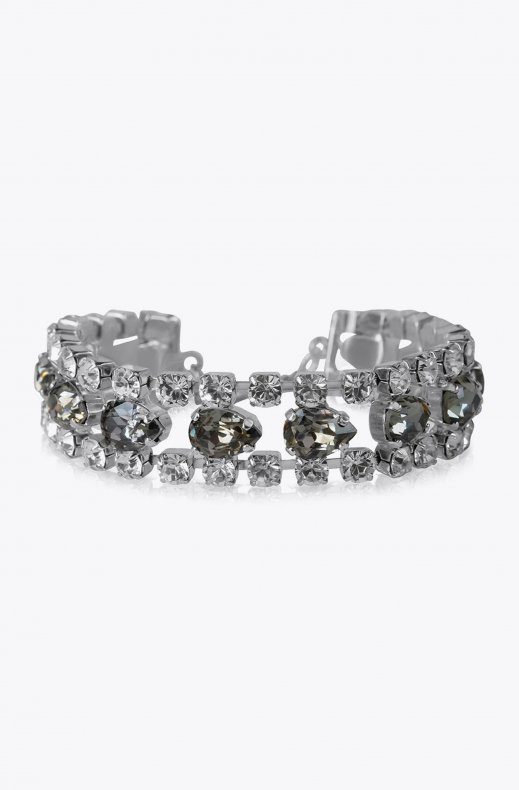 Caroline Svedbom - Penelope Bracelet - Rhodium Blackshade Combo