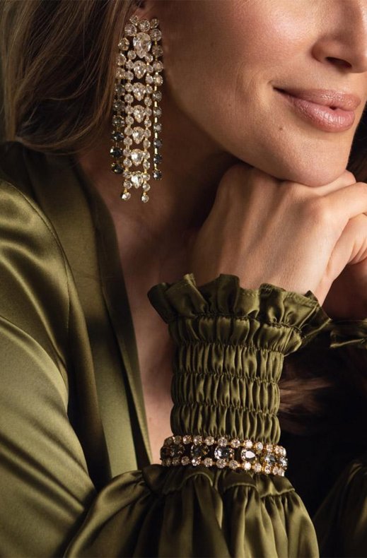 Caroline Svedbom - Penelope Earring - Gold Blackshade Combo