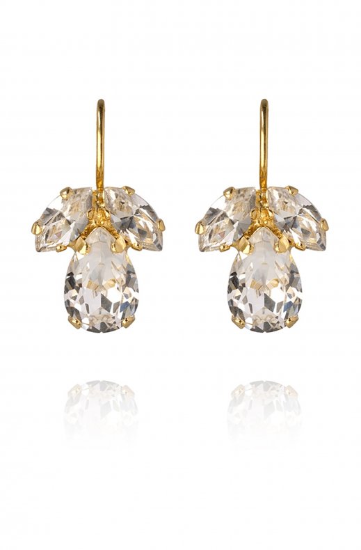 Caroline Svedbom - Petite Timo Earring - Gold Crystal