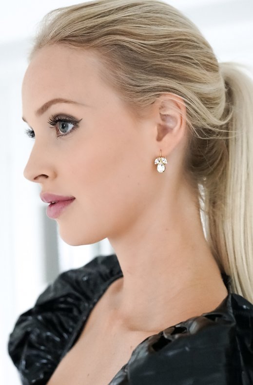 Caroline Svedbom - Petite Timo Earring - Gold Crystal