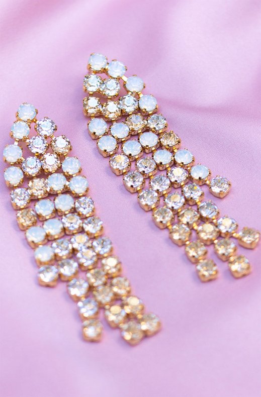 Caroline Svedbom - Rosanna Earrings - Gold White combo