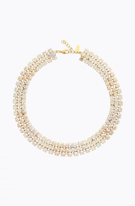 Caroline Svedbom - Rosanna Necklace - Gold White combo