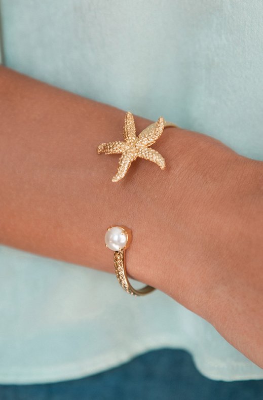 Caroline Svedbom - Sea Star Bracelet Gold Pearl
