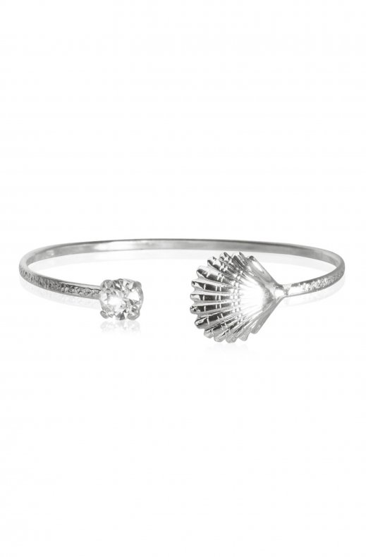 Caroline Svedbom - Shell Bracelet Rhodium Crystal