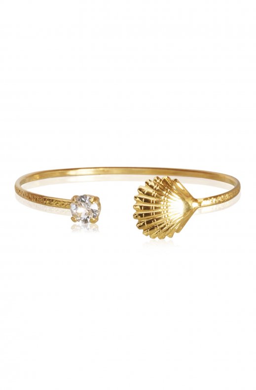 Caroline Svedbom - Shell Bracelet Gold Crystal
