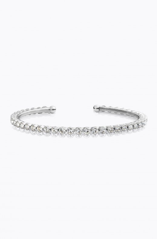 Caroline Svedbom - Siri Bangle - Rhodium Crystal