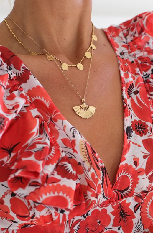 Caroline Svedbom - Sunfeather Necklace - Rhodium