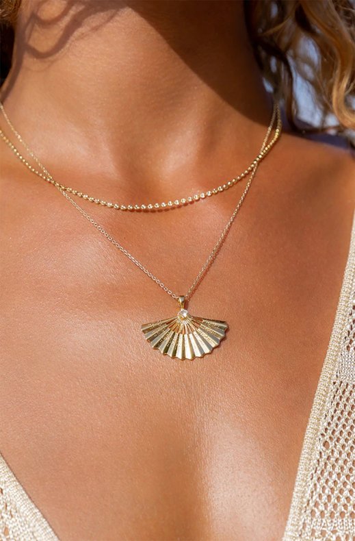 Caroline Svedbom - Sunfeather Necklace - Gold