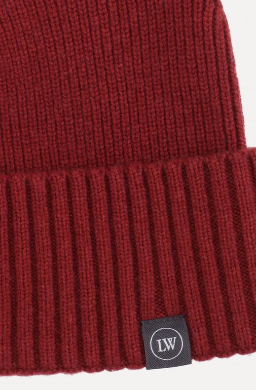 Less Worries - Cashmere Blend Beanie - Brick