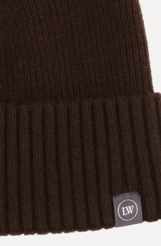 Less Worries - Cashmere Blend Beanie - Chocolate