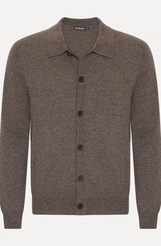 Less Worries - Cashmere Blend Cardigan - Nougat