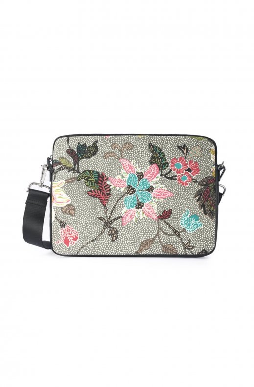 Ceannis - Computer case grey flower linen