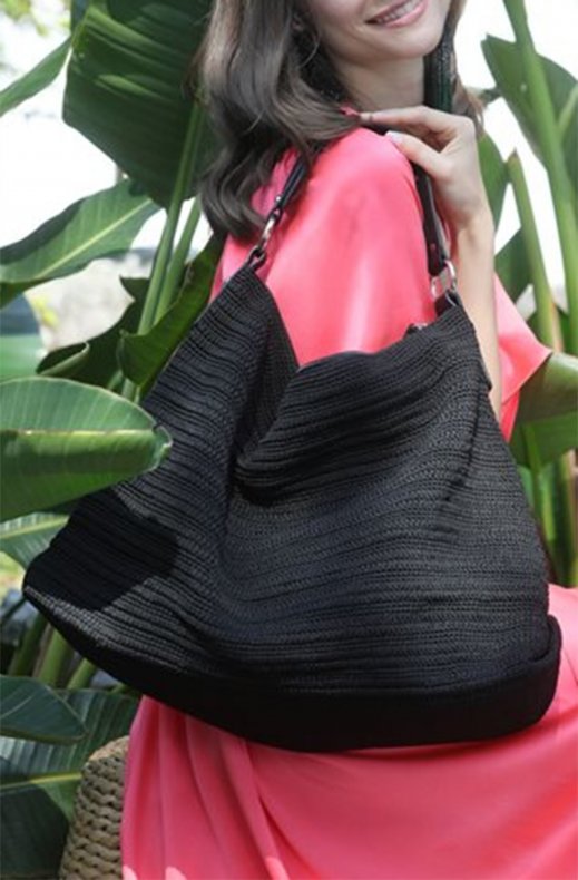 Ceannis - Crochet Shopper Black