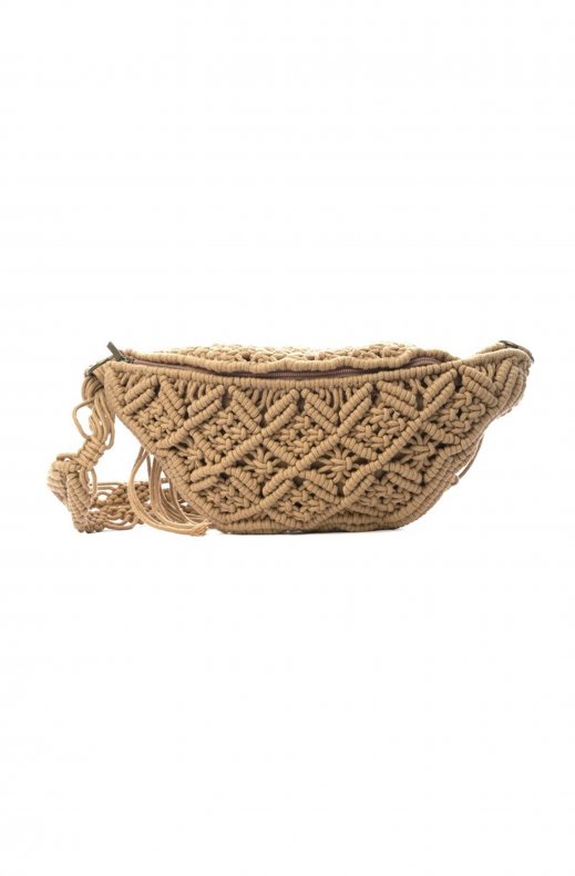 Ceannis - Crochet Waist Bag - Camel